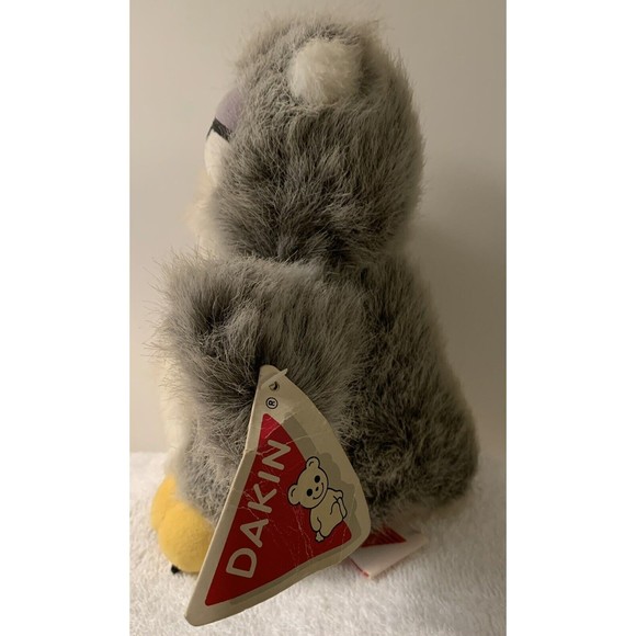 Dakin Gray Wise OWL 1993 Plush Stuffed Animal Toy 9" Vintage New With Tags - Picture 3 of 11